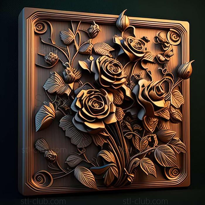 3D model roses (STL)